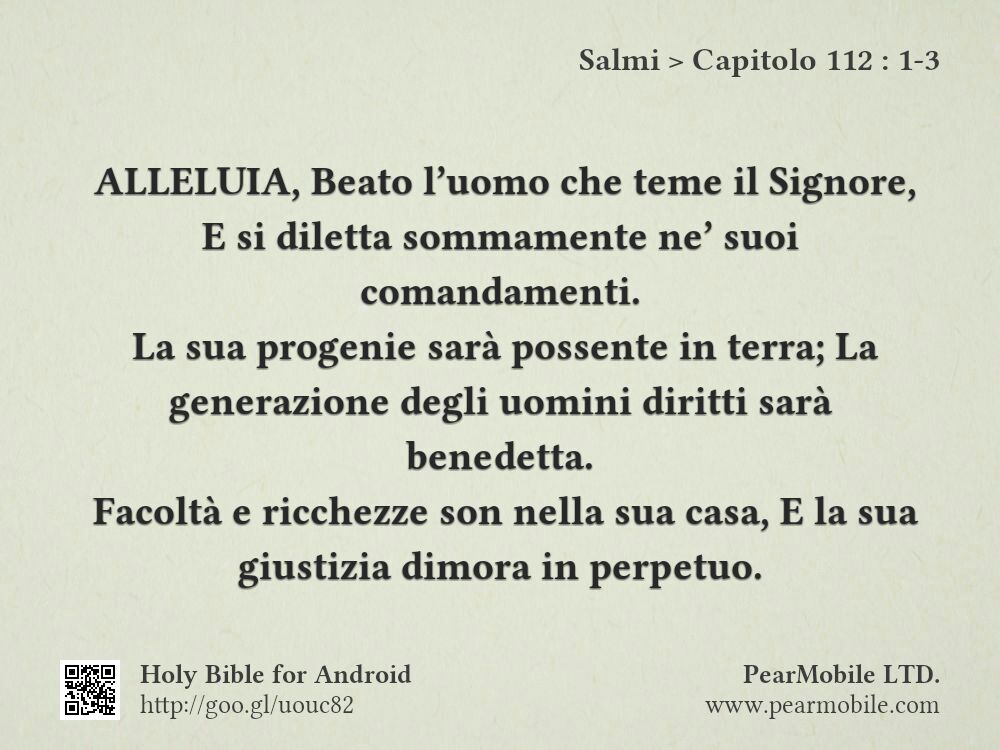 Salmi, Capitolo 112:1-3